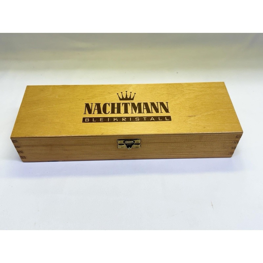 VTG 6 Piece Nachtmann Lead Crystal Whisky Sipper Glasses In Original Wood Box - Picture 7 of 10